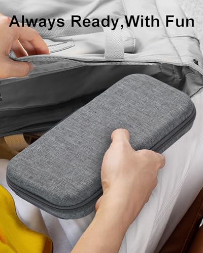 zmgnnd Case for Switch 2,Premium Protective Cover for Switch 2 Console & Joy-Cons - Lightweight,Hard Shell Travel Bag - Shockproof,Gray