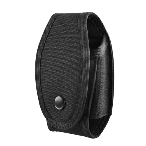 Azarxis MOLLE Handcuff Pouch Handcuff Holster Compact Lightweight for Duty Belt or Tactical Vest Fit ASP/Hinged/Chain/Folding Rigid Handcuffs for Police Law Enforcement and Security (Black - Style A)
