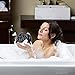Tbestmax 75g XL Black Loofah Sponge for Exfoliating, Soft Shower Puff Bath Ball Body Scrubber Mesh Pouf 4 Set
