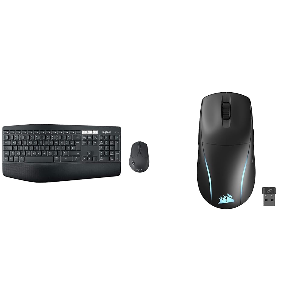 Logitech MK850 Combo Clavier & Corsair M75 Wireless RGB Souris de Jeu