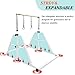 kechery Foldable & Moveable Gymnastics Horizontal Bar with Rings,3’to 5’Adjustable Height Expandable Junior Kip Bar for Home,Indoor Gym Equipment for Kids (Foldable White with Rings)