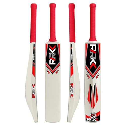 Image of RRKK Heavy Duty Plastic Cricket Bat Full Size (34 inch X 4.5 inch Inches | Premium Lightweight PVC Tennis Bat with Grip | Durable Turf Bat for Gully Cricket | All Age Group | (Red)