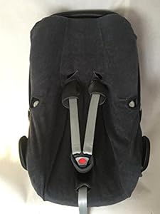 Sommerbezug Schonbezug Frottee von EKO passend für Maxi-cosi Rock, Pebble, Pebble Pro und Pebble plus Frottee 100% Baumwolle dunkelgrau