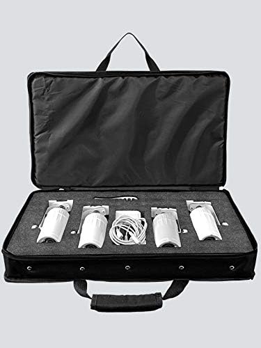 CHAUVET DJ EZpin Pack 4 Four Battery-Powered LED Pin Spots with Microfiber and 1 Year Everything Music Extended Warranty