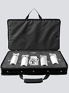 CHAUVET DJ EZpin Pack 4 Four Battery-Powered LED Pin Spots with Microfiber and 1 Year Everything Music Extended Warranty