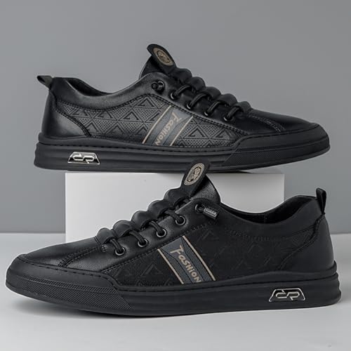 Men's Trendy Perforated Sneakers, Versatile Casual Footwear - Perfect for Urban Explorations, Weekend Hangouts & Daily Style Shines4