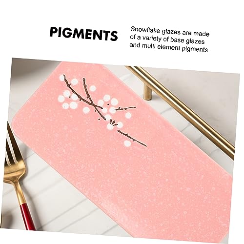 Plato de cerámica para sushi pintado a mano 10 pulgadas miniatura 6