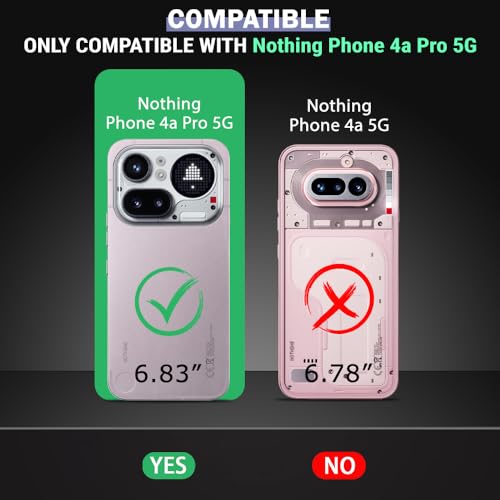 Image of TheGiftKart Hybrid Shockproof Back Cover Case for Nothing Phone 4a Pro 5G Compatible with MagSafe | Hard Back Cover Case for Nothing Phone 4a Pro (PC & TPU, Translucent Smoke Matte Back, Black Sides)