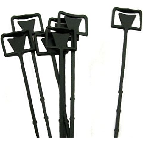 10 x Green Florist Cardettes Card Message Price Holders Picks Display Flower Bouquet Cover