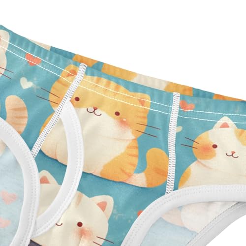 KLL Cute Cat Cartoon Illustration Baby Boys Cotton Briefs Underwear Breathable Children Undies4