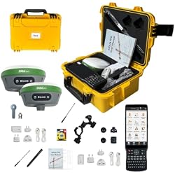 SMA26 Plus GNSS RTK Rover & Base Surveying Equipment with Controller and Software, Connect with UAVs,1cm Accuracy, NOAA Certified, IMU/PPP/UHF/NTRIP/BT, IP67 GPS for Civil Engineering and Topography