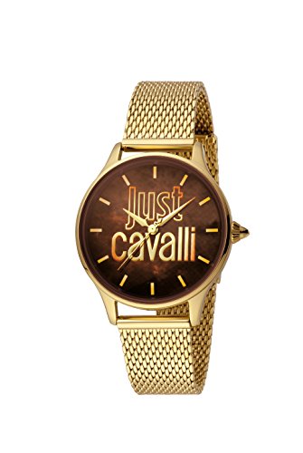 Preisvergleich Produktbild Just Cavalli Damen Analog Quarz Uhr mit Edelstahl Armband JC1L032M0115