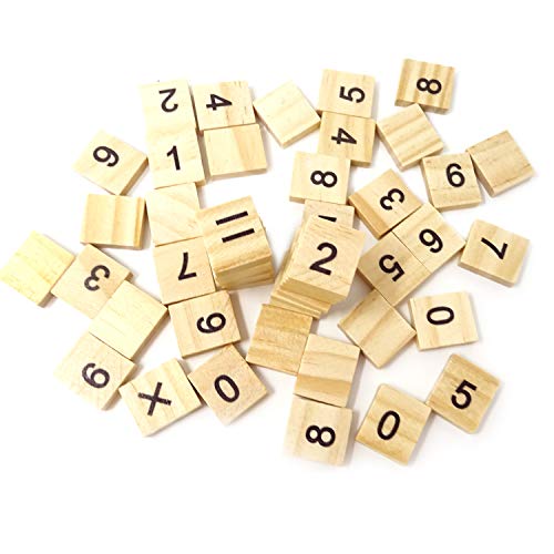 100 piezas de fichas de madera para scrabble miniatura 4