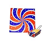 TOPBATHY 200piezas Papel Antigrasa Diseño Estrellas Estilo Americano Prueba De Aceite Para Sándwiches Patatas Fritas Pasteles Cupcakes Postres Artículos Para Fiestas y Recuerdos De Fiesta