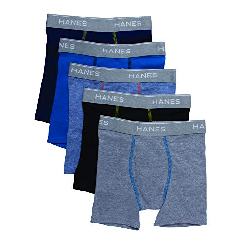 Hanes - Hanes boys 5 Pack Breathable Boxer Briefs, Assorted, Small US - -30%