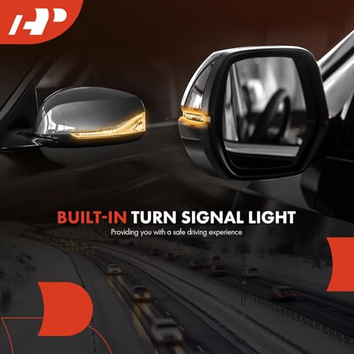 A-Premium Driver Side Power Door Mirror - Compatible with Volkswagen Passat 2016 2017 2018 2019 2020 - Heated Manual Folding Black Outside Rear View Mirror w/Turn Signal and Blind Spot Detection by A-Premium - Used condition - Image 6