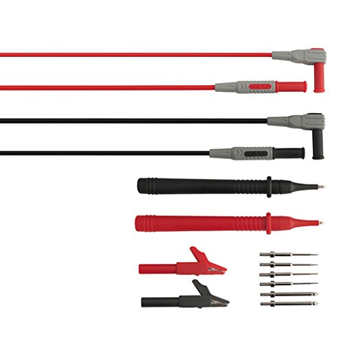 Image of 12-in-1 Super Multimeter Probe Replaceable Probe Clamp Multi Meter Test Lead Kits + Alligator Clips