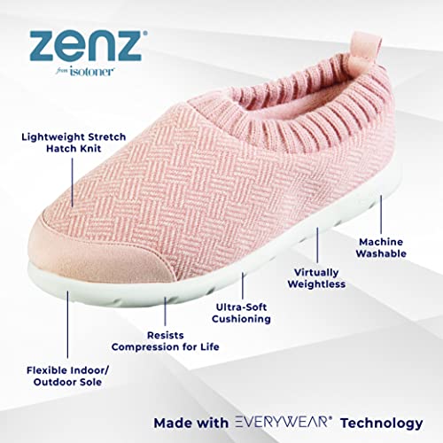 isotoner Zenz Womens Slippers, Lightweight Hatch Knit Slip-On2
