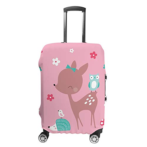 Housse de transport pour bagages voyage motif cerf mignon protection lavable valise