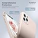 SURPHY Design for iPhone 11 Pro Max Case with Camera Protection, Straight Edge Design Liquid Silicone Slim Case, Light Pink