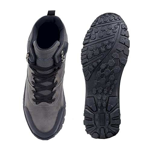 Image of Bacca Bucci Alpine High Ankle 6 inches Riding Boots for Mountaineering Backpacking Hiking & Trekking