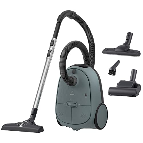 Electrolux 600 Clean, Aspirateur avec Sac, Commandes aux Pieds, Filtre Hygiène 12 Lavable, Cordon 12m XXL, EB61C4OG, Vert Océan