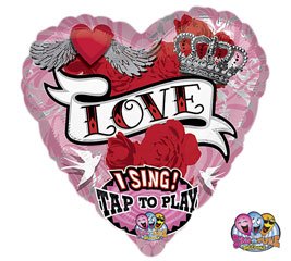 Crazy Thing Called Love 29" Sing-A-Tune Valentine's Day Mylar Foil Balloon- Party