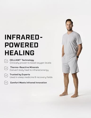 DFND Cooling Sleepwear Shorts for Men – Celliant Infrared Recovery Technology - Made in USA4