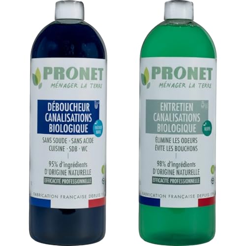 Canalisations bouchées ? Solution PRONET Nature déboucheur et entretien bio