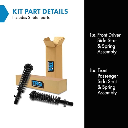 Image of TRQ Front Strut and Spring Assembly Set 2 Piece | For 1990-1993 Honda Accord