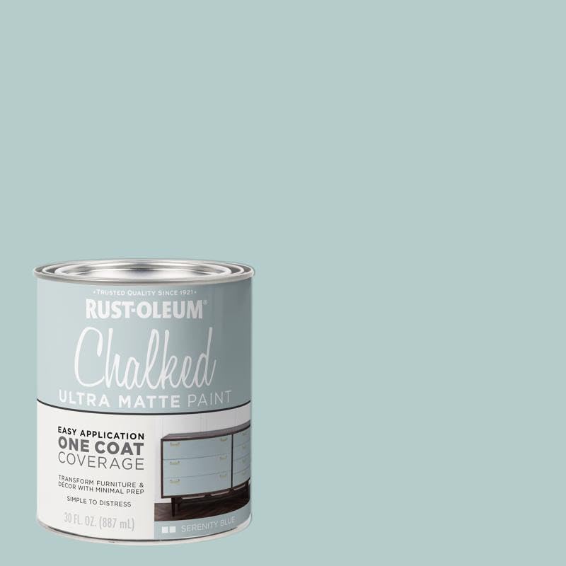 Chalked Ultra-Matte Serenity Blue Paint | 30 oz.