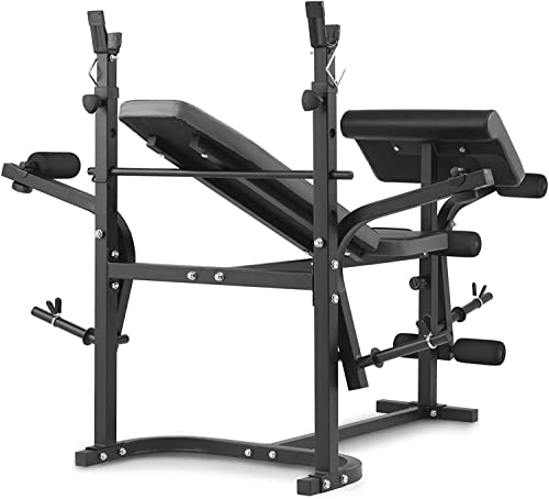 Hop-Sport TX-020 Halterbank, krachtstation met lange, curl- en haltergewichtenset, 75 kg - Image 7