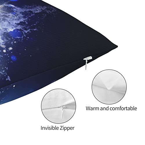 Snapmade 30" X 20" Boys Men Blue Throw Pillow Covers With Soccer Ball Printed Pillowcases For Sports Teens Kids Adults, Soft Cushion Covers Home Decor For Couch Bed Sofa Bedroom Car #TOP3