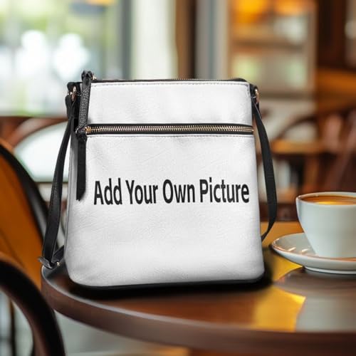 Image of Leather Women Crossbody Hobo Bag Satchel Purse Handbag with Adjustable Shoulder Strap and Zipper Pockets