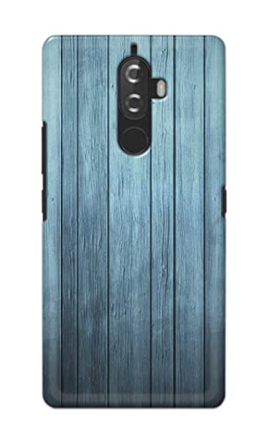 Image of Printed Hard Back Cover Case for Lenovo K8 Note Back Cover (Wooden Blue) -1302