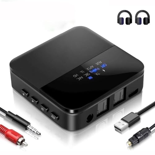 Wireless Bluetooth 5.0 Adapter, Audio Transmitter Receiver, Stereo Sound Quality, Low Latency, 24 Hours Playing, No Lip-Sync Delay, for TV, PC, Speakers -  MiBoce, dd0257003021