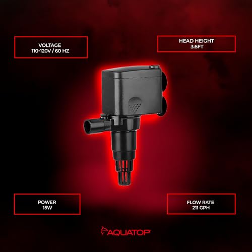 Aquatop 39001810 Maxflow 211 Gph Submersible Aquarium Power Head thumb #3