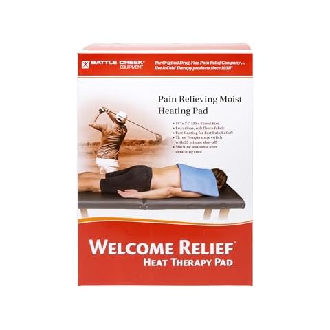 Battle Creek Welcome Relief Moist or Dry Heating Pad, 14" X 24", Washable, Fast-Heating Cover