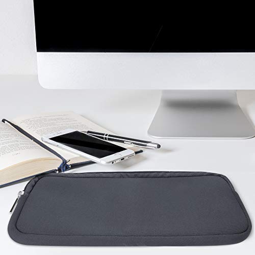 kwmobile Custodia Tastiera Compatibile con Apple Magic Keyboard - Porta Tastiera PC - Keyboard Cover con Cerniera - in Neoprene Grigio