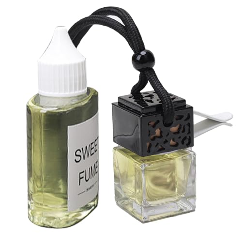 車用ディフューザーボトル、車用消臭芳香剤 | 車用自動車用ディフューザーボトルペンダント | 車用オイルアロマフレグランス、香り長持ち、臭い除去