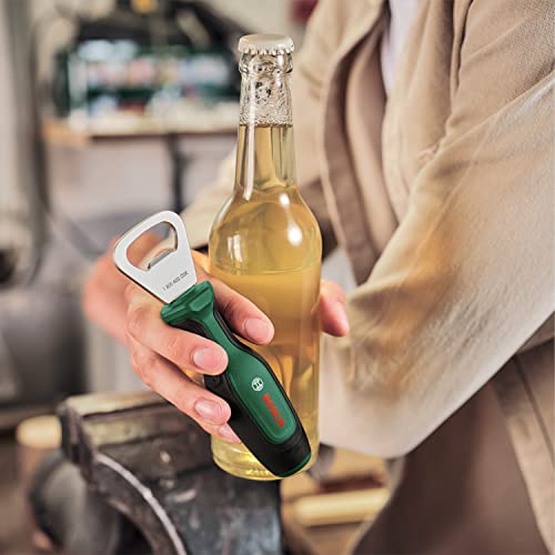 Bosch Flaschenöffner (stabiler und langlebiger Flaschenöffner für Werkstatt, Hobbyraum und Küche; ergonomischer Schraubendrehergriff)