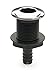 Whitecap Industries S-3800C Stainless Steel/Nylon Thru-Hull with Barb - 5/8" Hose Size, Straight