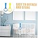 Abaodam 2pcs Baby Pull Up Handles for Playpen Sturdy Standing Assistance Rings Indoor Safety Toy Accessories for Infants Elastic Material for Learning Support