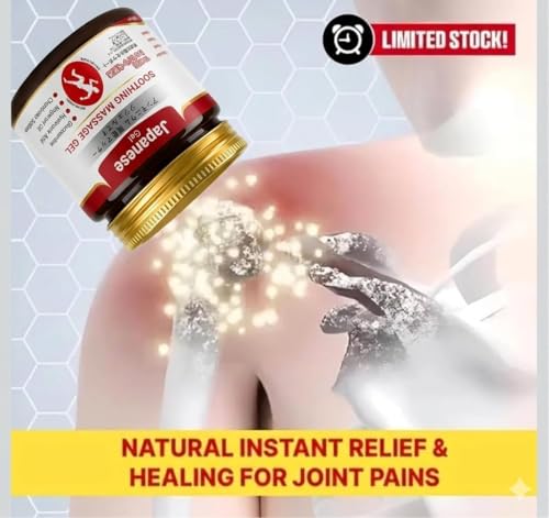 Image of Culina Pain Relief Gel |Japanese Formula Soothing Massage Gel for Joint & Muscle Pain Relief | Arnica, Mugwort, Hyaluronic Acid - Back, Neck, Knee & Leg Massage Balm | 100g (Pack of 2)