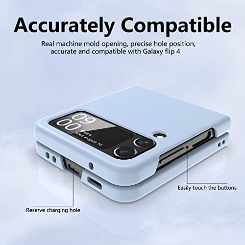 Caredoctor For Samsung Galaxy Z Flip 4 Case: Shockproof Protective Phone Case For Galaxy Z Flip 4 5G (Blue) #TOP3
