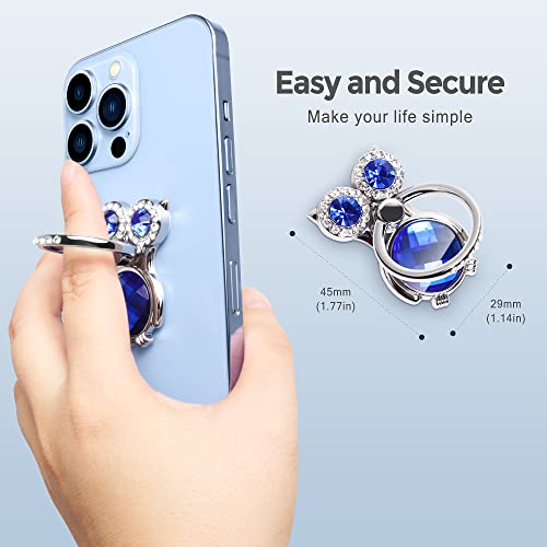 Cell Phone Ring Holder Finger Stand, Lucrave Phone Kickstand, 360 Degree Rotation Phone Ring Grip With Crystal, Compatible With Iphone Samsung Galaxy, Lg Google Pixel, Smartphone Accessories #TOP2