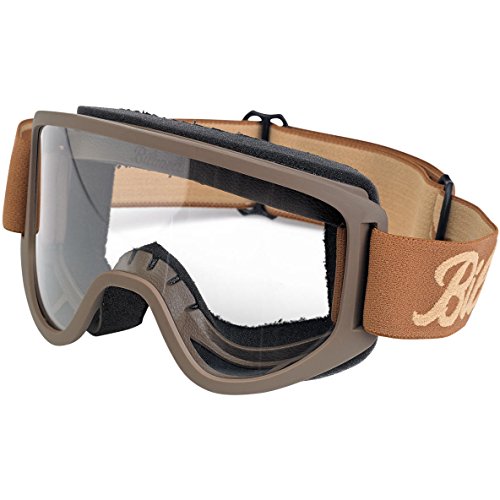 Biltwell Script/Sand Moto 2.0 Schutzbrille, Einheitsgröße, Braun