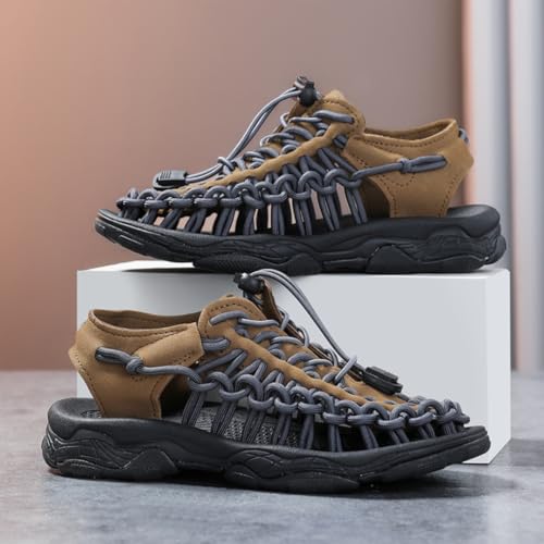 Kids Summer Closed Toe Weave Sport Sandals Outdoor Athletic Beach Shoes for Boys Girls2