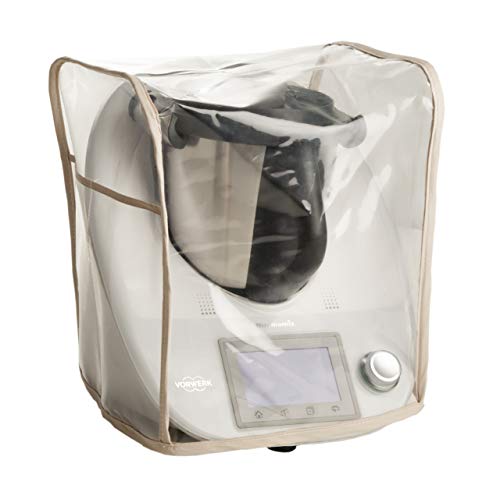 Funda Antimanchas Transparente para THERMOMIX TM6 TM5 TM31. Mod Transparente Beige