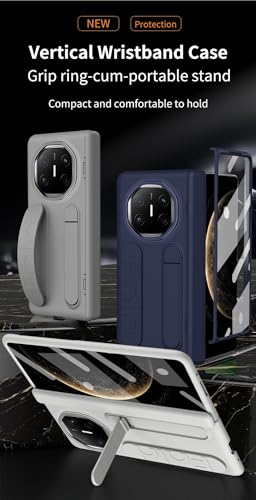 Coque compatible Huawei Mate X6 antichoc avec support bleu - 2